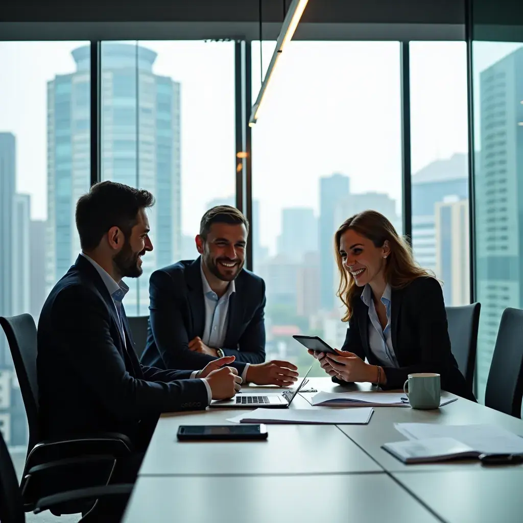 Professional business solutions illustration